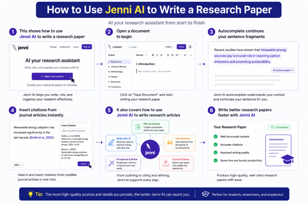 How to Use Jenni AI to Write a Research Paper