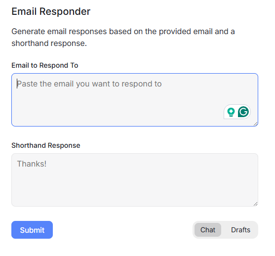 Email rsponder hyperwrite AI