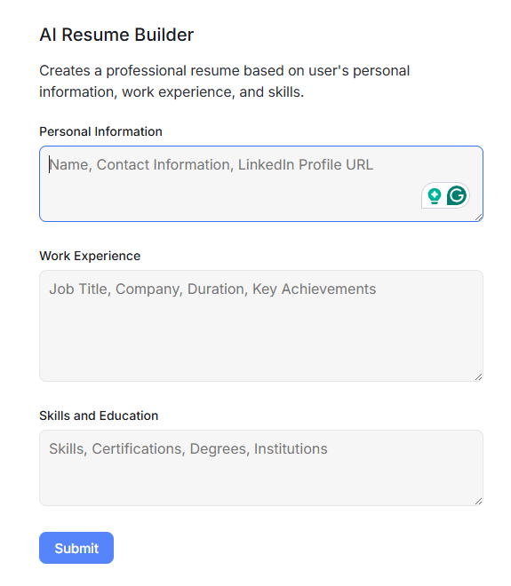 Resume Builder Hyper Write AI