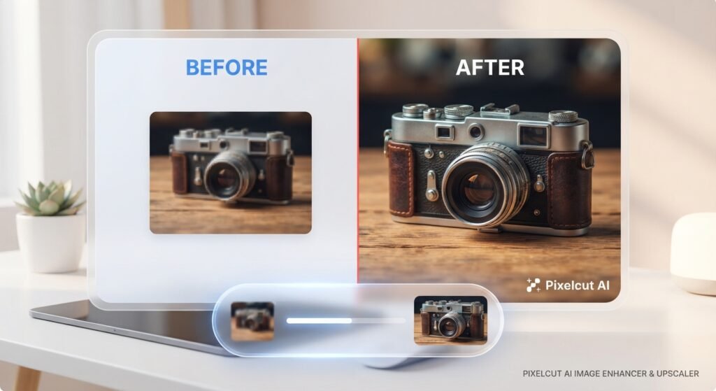 Pixelcut AI Image Enhancer and Upscaler
