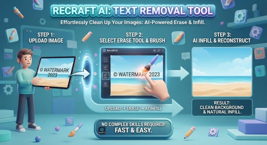 Can You Remove Text from an Image Using Recraft AI?