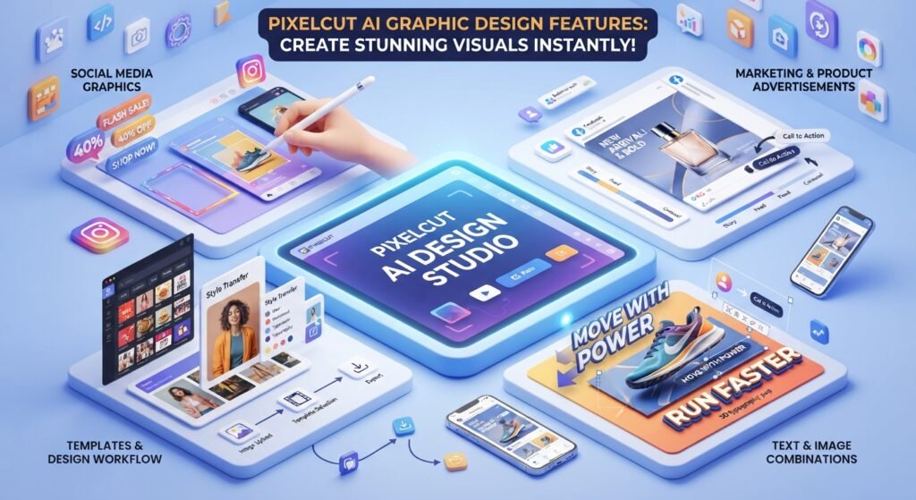  Pixelcut AI Graphic Design Features
