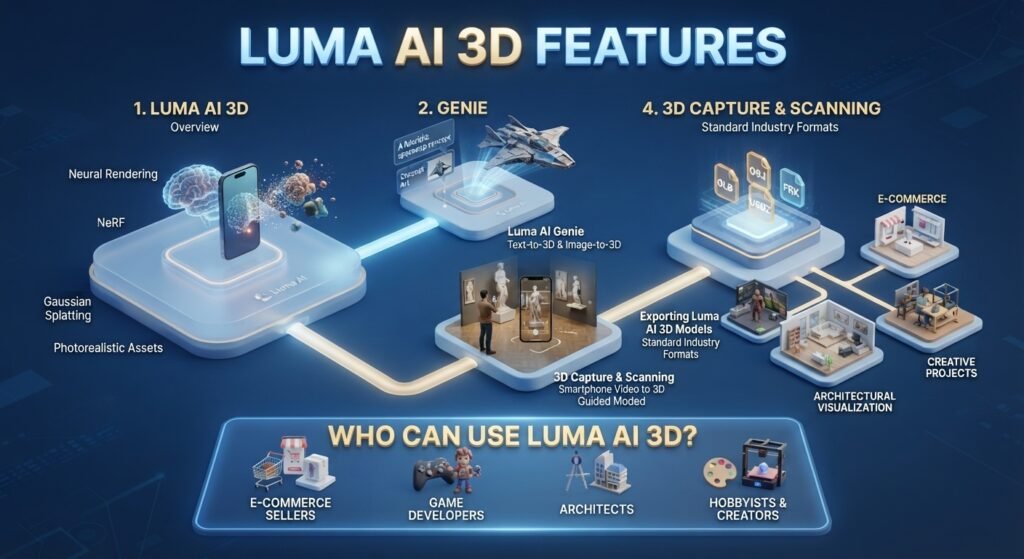 Luma AI 3D Features