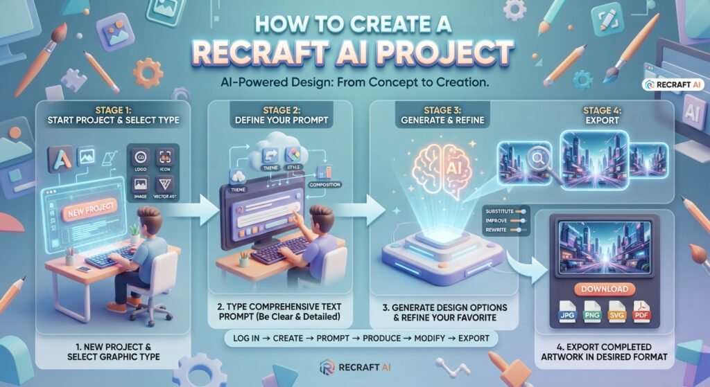 How to Create a Recraft AI Project.