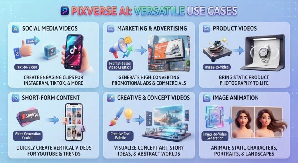 PixVerse AI Use Cases