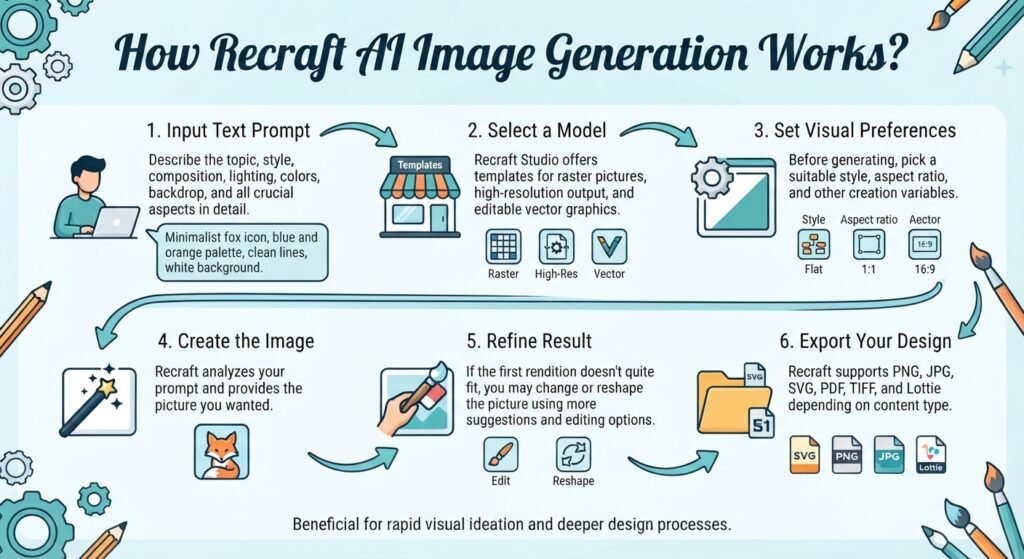 How Does Recraft AI Image Generation Work?